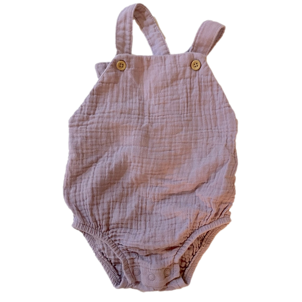 Lilac baby organic cotton bubble romper by little planet carters size 9 months